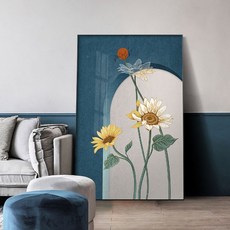 혜문전방 행운가득 해바라기 그림액자E 40CM*60CM
