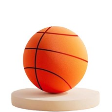 靜音拍打海綿球 7號兒童專用室內運動玩具, 網袋裝靜音籃球線款橘色18cm, 1套