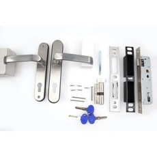 casa 通風門 906-9 大門鎖 2段式 後門鎖 葫蘆鎖 通用 守門員 ELASIC, 1個, 有鎖