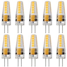 G4 LED 전구 5W 12V/AC220V 2835 SMD 10led 따뜻한/차가운 흰색 360 도 각도 샹들리에 조명 할로겐 램프 교체, 1개, 2)웜 화이트 - G4 220V - 10 PC