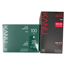 카누 디카페인 아메리카노120+마일드 로스트 아메리카노120, 1개, 240개입, 900mg