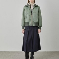 올리비아로렌 맞주름 포인트점퍼 VVBKA5S1391 46776668 715841, 그린 105