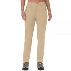 Rdruko 여성용 하이킹 팬츠 경량 빠른 건조 방수 야외 여행 낚시 바지 포켓 포함 02 라이트 카키 XXL