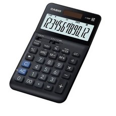 카시오 데스크탑 계산기 J-120F, BK, 1개