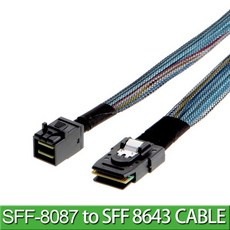 내부 미니 SAS HD 케이블 SFF-8643-미니 36 핀, 01 0.5미터