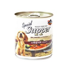 굿프렌드 스페셜 서퍼 강아지 간식캔 285g, 소고기, 1개