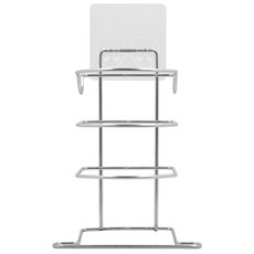 Easy 易立家 無痕掛勾 不鏽鋼吹風機架, 彩繪小熊, 1組