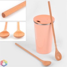 4보급창고 나무 롱 티스푼 2P 양념스푼