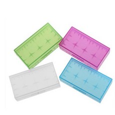 18650 電池收納盒 2顆裝 盒子 電池盒 電池 儲存盒 收納盒 充電電池 16340 防碰撞 蒸發器 霧化器, 1個, 白色