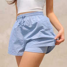 크라시앙 자체제작 플립 레깅스 비치 팬츠 래쉬가드 워터레깅스 러닝팬츠 이너레깅스, 블루