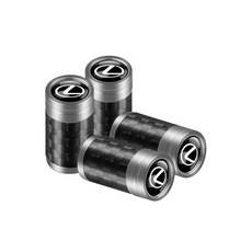 핫 인테리어 스티커 섬유 자동차 휠 타이어 밸브 스템 캡 금속 커버, 1. silver For Lexus, 1개