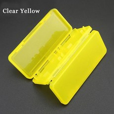 JCD 4 in 1 게임 카드홀더 박스 보관 케이스 스위치 NS 콘솔 정리함 보호 커버, [03] Clear Yellow, 2) Clear Yellow
