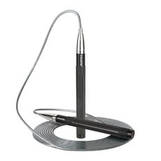 XSLONG 2.5mm 鋼絲自鎖跳繩 專業競速, 黑色 - 學生中考專用, 1個
