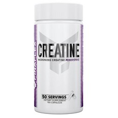 피나플렉스 퓨어 크레아틴 - 150 캡슐 근력 크기 및 성능 향상 100% 순수 미세화 모노하이드레이트 50인분, FINAFLEX Pure CREATINE - 150 캡, 1개