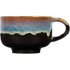 노바 세라믹 대형 커피 머그 - 손잡이 있는 커피잔 473ml (16oz) 전자레인지 및 식기세척기 사용 가능 여성 남성 그/그녀를 위한 선물 몬순, Monsoon