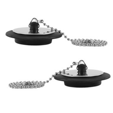 잔대리 튼튼한 욕조 배수구 마개 2개, 실버