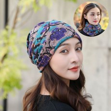 더이케이 멀티스카프 넥워머 토시 산 등산 라이딩 비니 두건 WB68A3E, 블랙