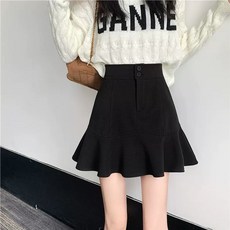 여름 머메이드핏 밑단 플레어 스커트