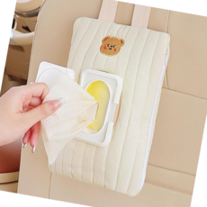 오렌콩 물티슈걸이 물티슈보관함 휴대용물티슈케이스 물티슈디스펜서, 01물티슈파우치-곰, 01물티슈파우치-곰
