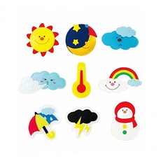 교육자료(모형) h50 펠트 날씨 찍찍이