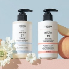 더블유드레스룸 퍼퓸 핸드워시 & 핸드로션 280ml, 핸드워시 No.49 피치블러썸 280ml, 핸드워시 No.49 피치블러썸 280ml, 1