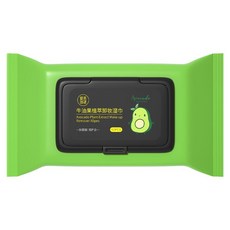 隔日配 M'AYCREATE 健美創研 牛油果植萃卸妝濕巾 懶人卸妝濕紙巾 30片 全臉卸妝 柔軟舒適 庫柏醬萌選, 1個, 牛油果植萃卸妝濕巾30片