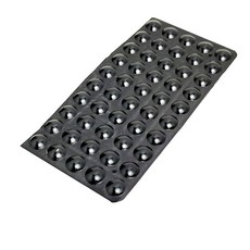 GEEKI 실리콘 패드 미끄럼 방지 충격 소음 도어 쿠션 손잡이 가구 문 범퍼 18-100Pcs 고무 안티 슬립 피트 댐퍼 버퍼 캐비닛 서랍, 한개옵션2, [12] Black 8x2mm 50pcs