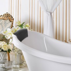 미끄럼 방지 욕조 베개 PU 소재 욕조 베개 머리 목 지지 흡착컵 견고하고 편안한 욕조 베개