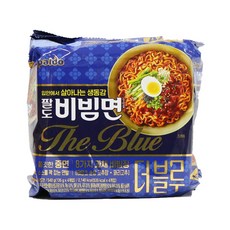 팔도비빔면 더블루 135g, 4개