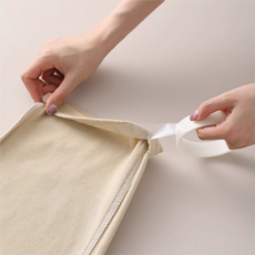 원단용 양면테이프 바지 길이 줄이기 수선 테이프 바느질 없이 간편 접착 옷 수선 패치 소매 수선 DIY 테이프, 1개, 투명 2cm x 500cm