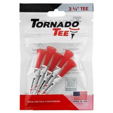 TORNADO TEE 高爾夫球釘 5入, 1個, 紅色