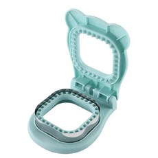 언크러스터블 샌드위치 실러 커터 크러스트리스 사각형 빵 토스트 몰드, 1개, 7. Light Blue