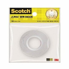 3M 스카치종이양면테이프 138(12mmx10M), 단품