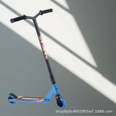 極限滑板車 鋁合金踏板 83厘米扶手 飛燕把, 鐵的極限兒童款藍色, 1個