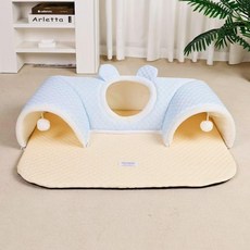 貓咪寵物窩 貓隧道 鑽洞玩具, 1個, S幼貓用,棕色三孔