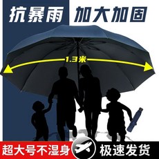 QIOS 自動抗風折疊雨傘，加大加厚晴雨兩用傘