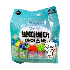 딜라이트 코스트코 간식 엘제이드 쁘띠베어 아이스바, 1개, 2100ml