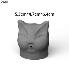 호환 DIY 부처님 콘크리트 향 삽입 실리콘 몰드 작은 부처님 탁상 홈 장식 시멘트 석고 실리콘 몰드, 03 라이트 그레이