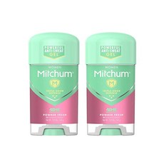 2개 세트 Mitchum 여성용 Anti-Perspirant Deodorant Powder Fresh 2.25 oz, 63g