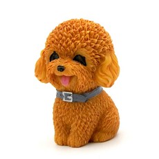 힐링 차량용 고급 인형 푸들 장식품 액세서리 피규어 애완견 꾸미기 강아지 안테나 볼 숏 포터 차량 용품 추천