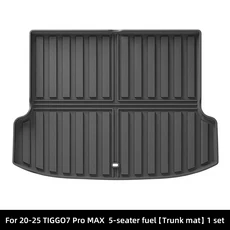 체리 티고 7 프로 맥스 2025-2020용 바닥 매트 트렁크 전천후 앞뒤 화물 라이너 방수 미끄럼 방지 발 패드, 01 Trunk pad, 01 LHD