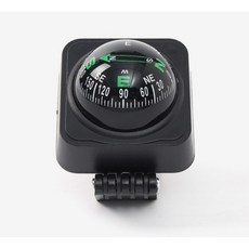 길잡이 차량용 사각 나침반 자동차 운전석 부착 나침반, 차량용나침반, 1개
