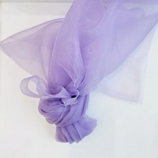 CRT 004 크리스탈 고밀도 오간자 노방 원단 오간디 패브릭 한복 천, 1개, 연보라