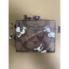 logo證書F73867金色防刮立體真皮短對開標籤，辦公室專業識別證件，耐用防刮材質, 新款卡其史努比, 1個