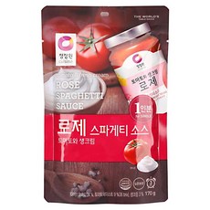 청정원 로제 스파게티소스 싱글파우치, 170g, 1개