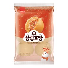삼립호빵 미니꼬마피자 240g(40gX6입) 편의점매점빵 냉동찐빵 겨울간식, 240g, 1개