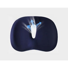 니케스 통풍 잘되는 편안한 도넛 방석, 네이비, 1개