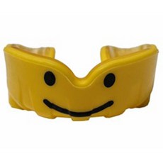 U Sport 北極星運動牙套 護齒套 笑臉 專業運動保護, 黃/透-笑臉, 1個