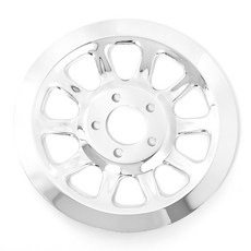 린레인 모터사이클 리어 드라이브 벨트 풀리 커버 66 티스 스프로켓 할리 소프트테일 FXST FLST 팻 보이 투어링 로드 글라이드 FLT 2007-2017 크롬에 호환됩니다