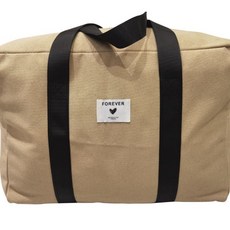 被子收納袋 加厚帆布袋 超大容量耐磨棉被袋 搬家袋, 1個, 卡其色,中號(長55*高43*寬26cm)